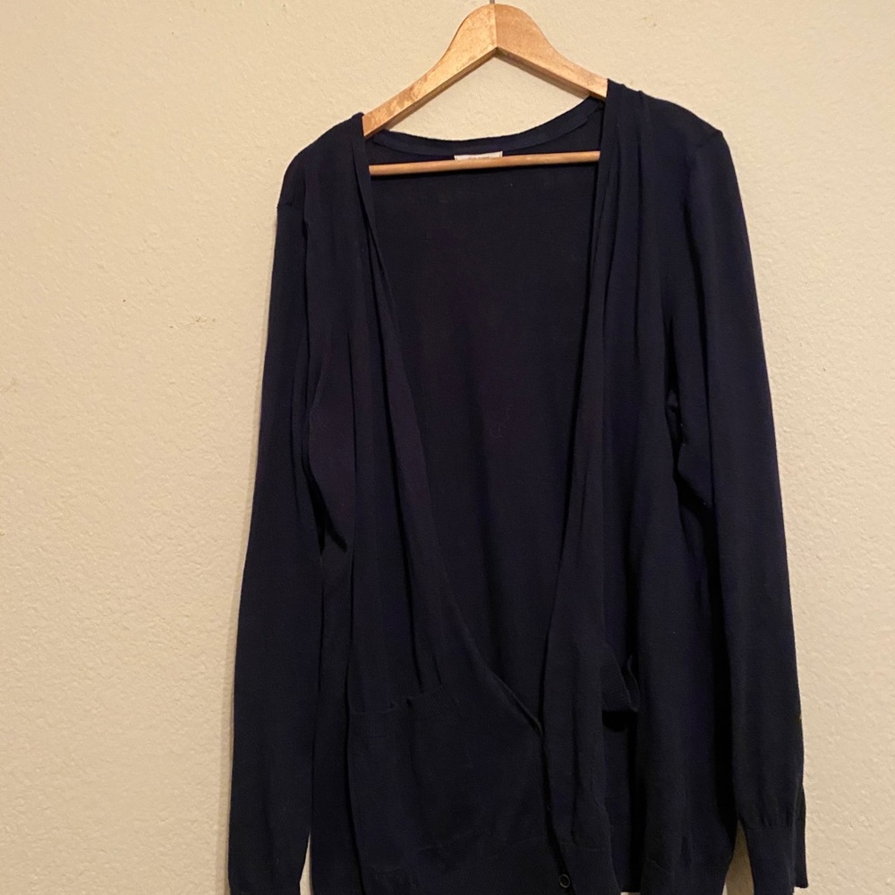 Blue cardigan